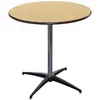 party square wood high cocktail table