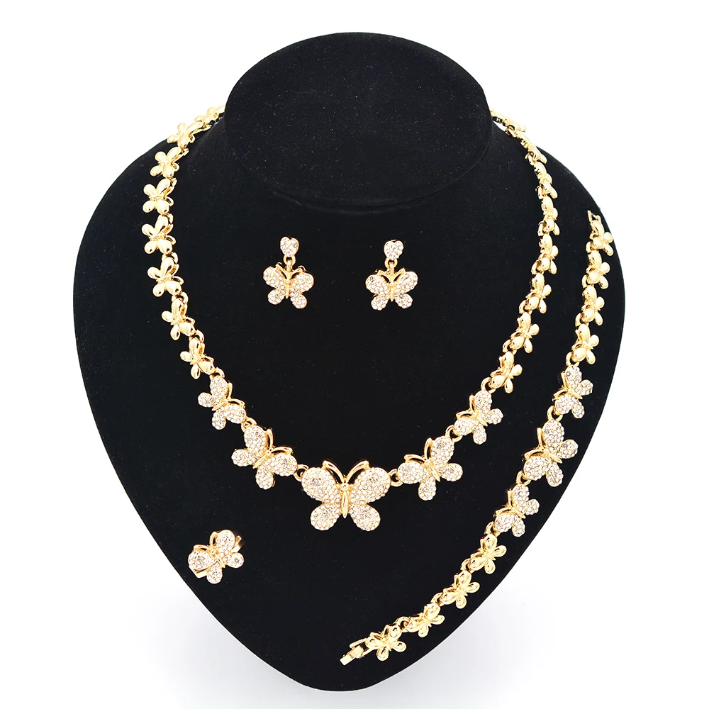 

Free Shipping butterfly necklace african jewelry sets xoxo necklace set