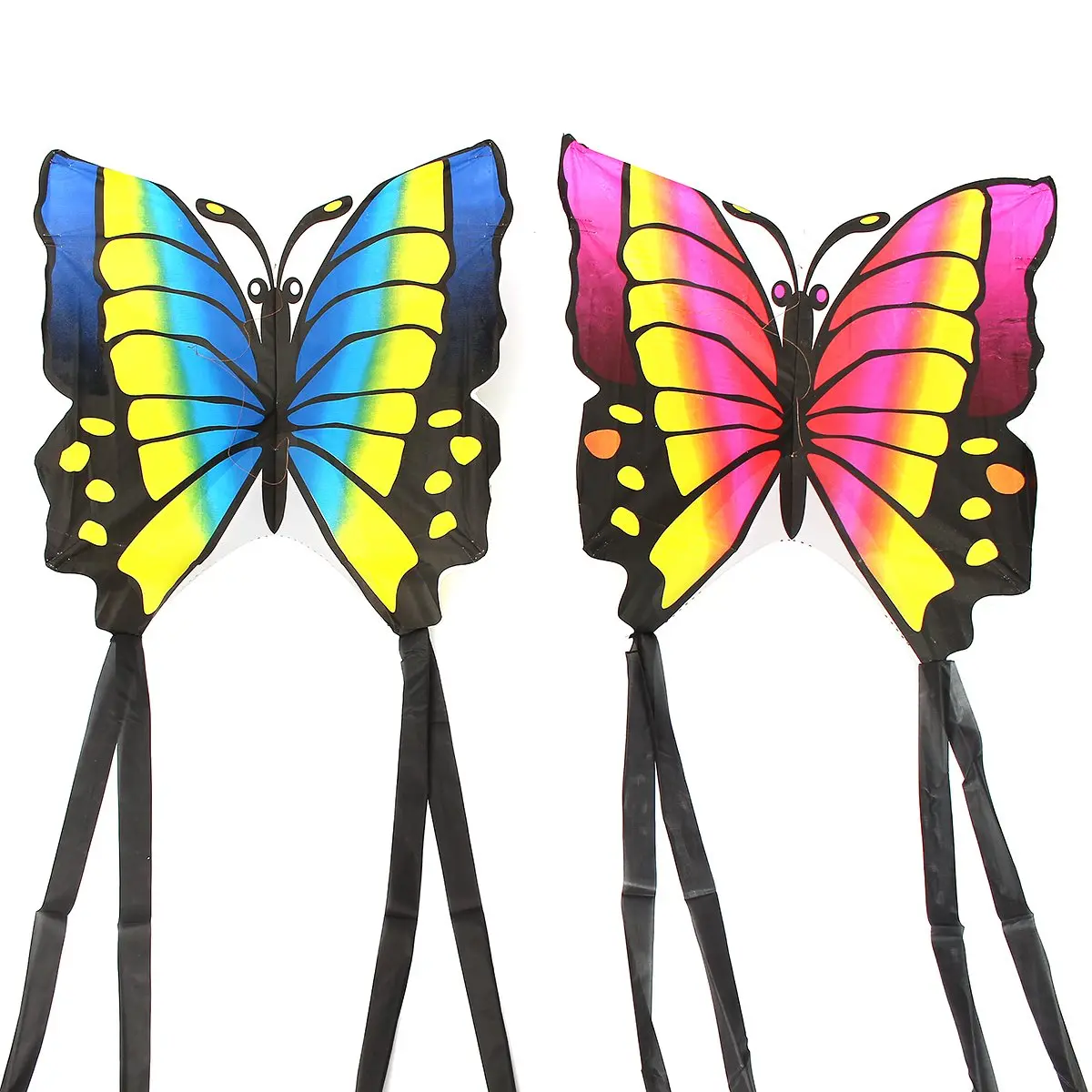 1PC Butterfly Printed Long Tail Kite Children Kids Outdoor Garden Fun Toy NIU CO
