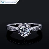 New Design 1carat Super White 9H&F Moissanite Rings for women