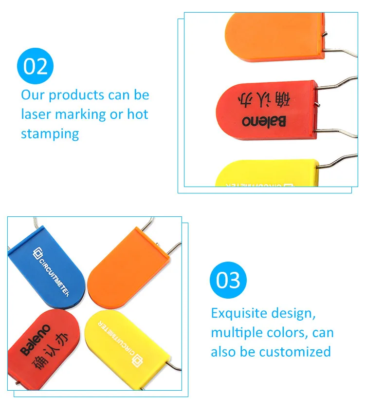 Manufacturer Custom Disposable Lock Security Plastic Padlock Seal Airline