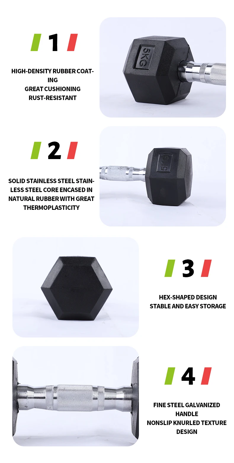Gym Customized Hot Sale Adjustable Dumbells Cheap Dumbbell Sets Hex