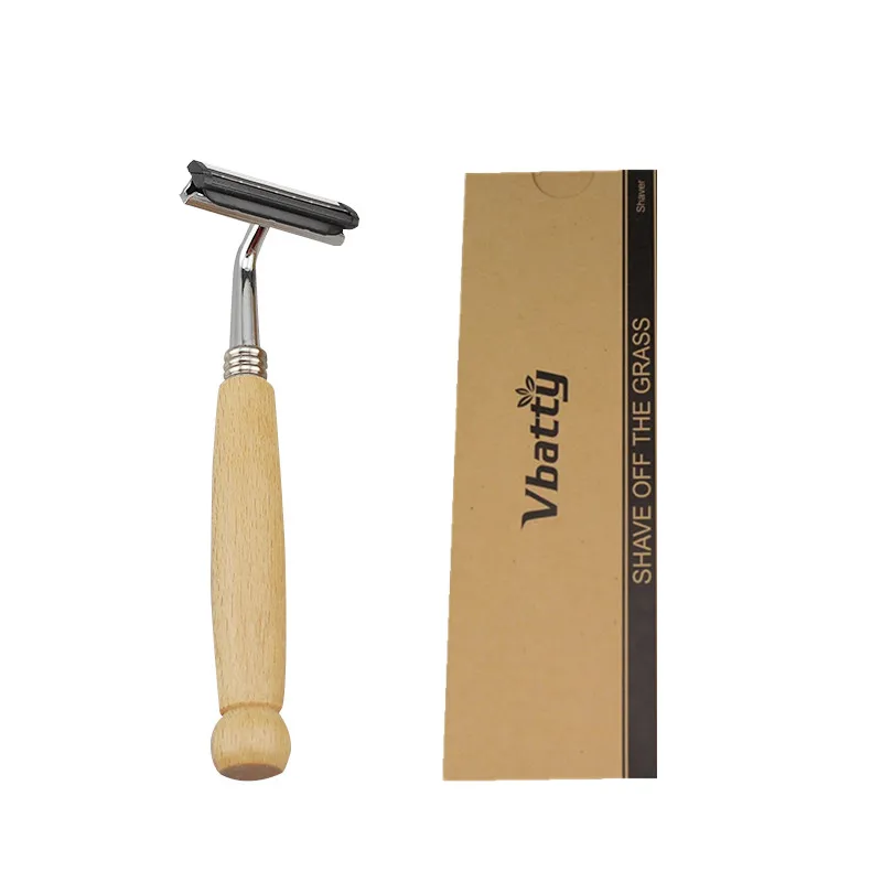 Hotel Supplies Disposable Razor Eco Friendly Safety Long Handle Natural
