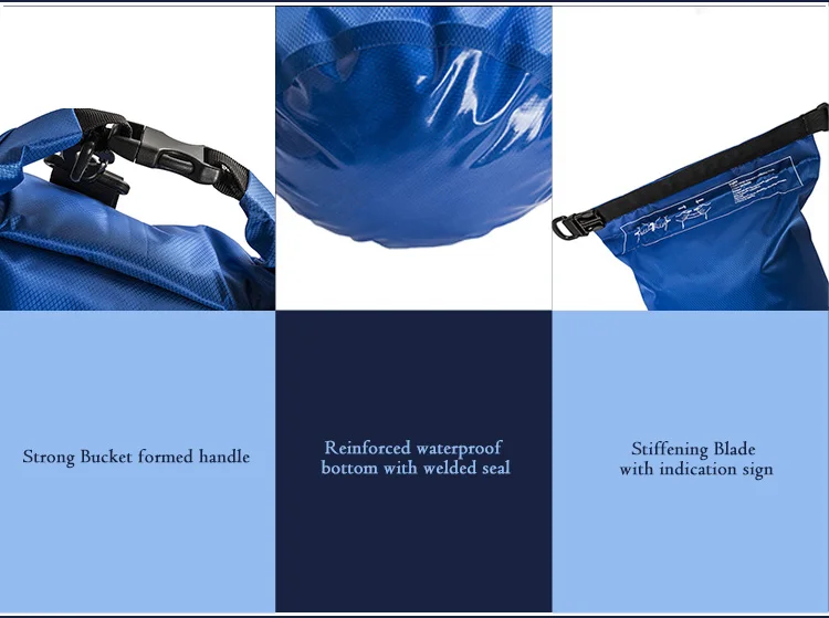 Oem Custom Logo Boating Hiking Kayak Water Proof Floating Roll Top Dry