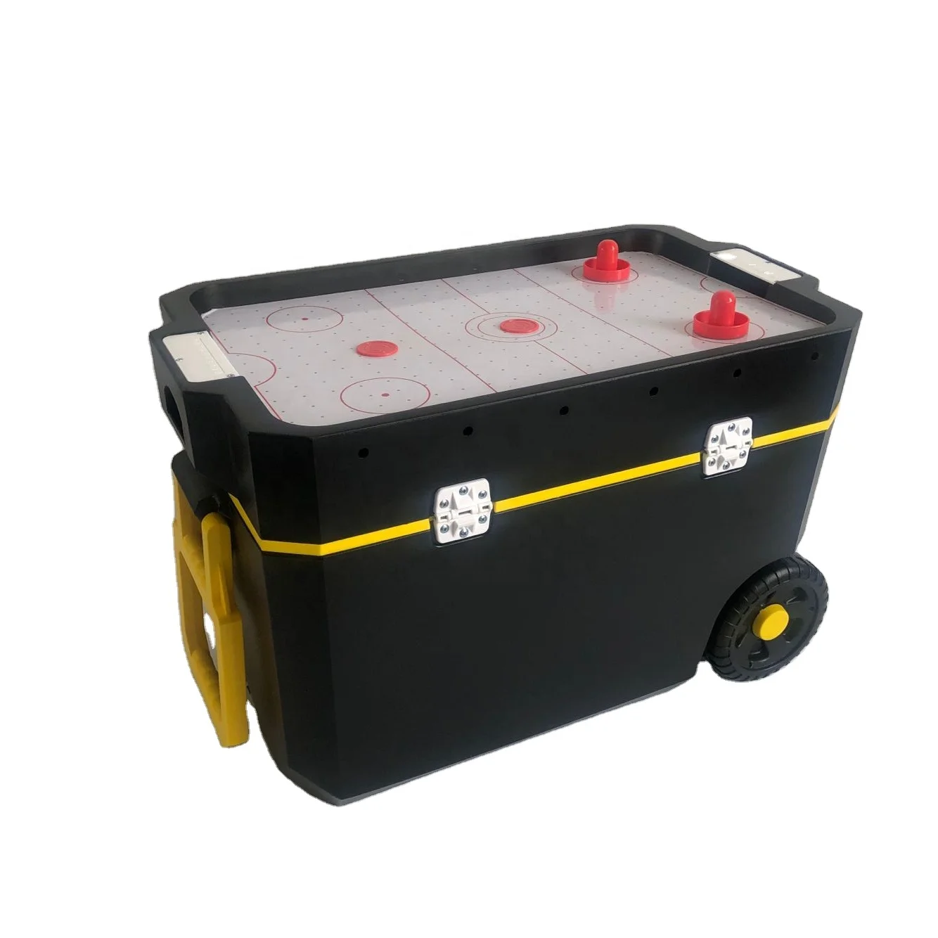 Hs Ecofriendly Wheeled Cooler Box With Football Table Game For Camping