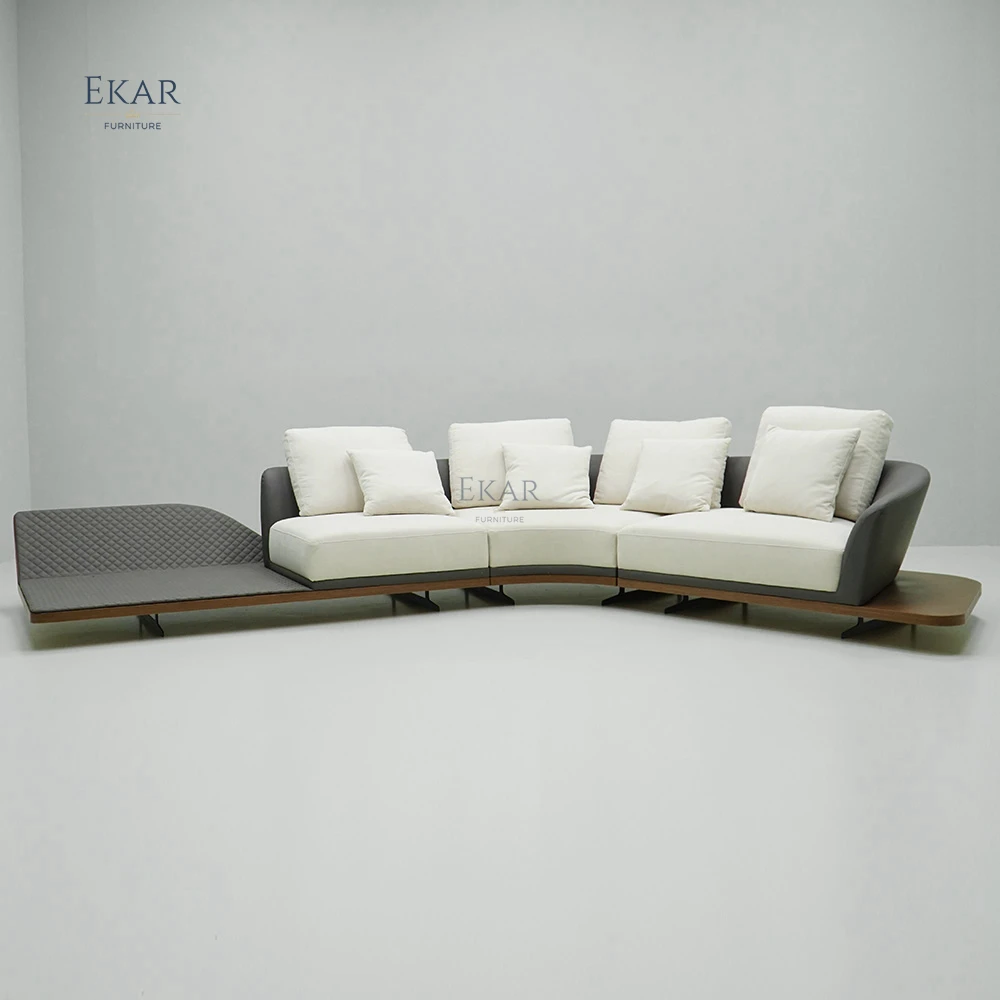 product ekar furniture factory modern customizable furniture seater sofa set designs fabric curved sofa living room sofa -60