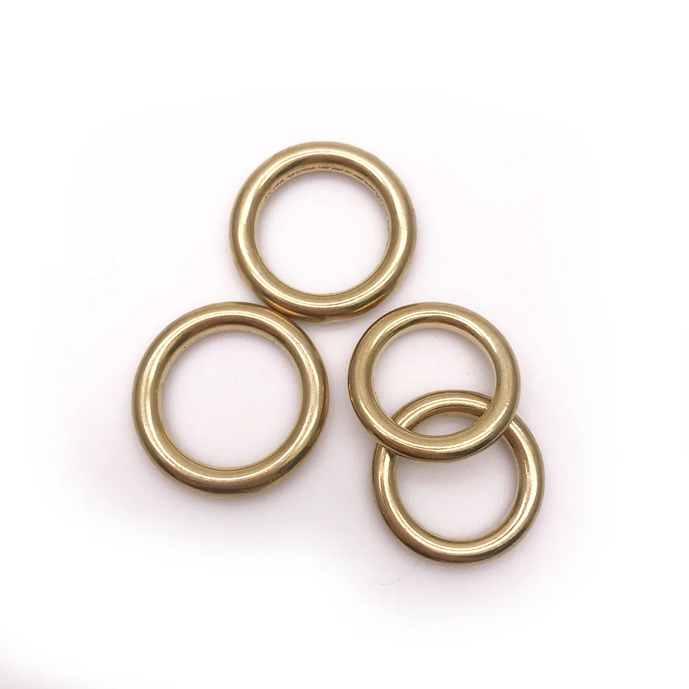 BT-B05 Wholesale for Handbag Hardware Accessory Decoration Round Solid Brass Ring Brass O Ring