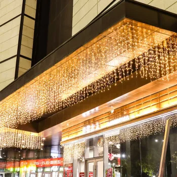 
LED Outdoor Water-proof Small Color Lamp Flash Stars Christmas New Year Decorative Curtain Waterfall LED 