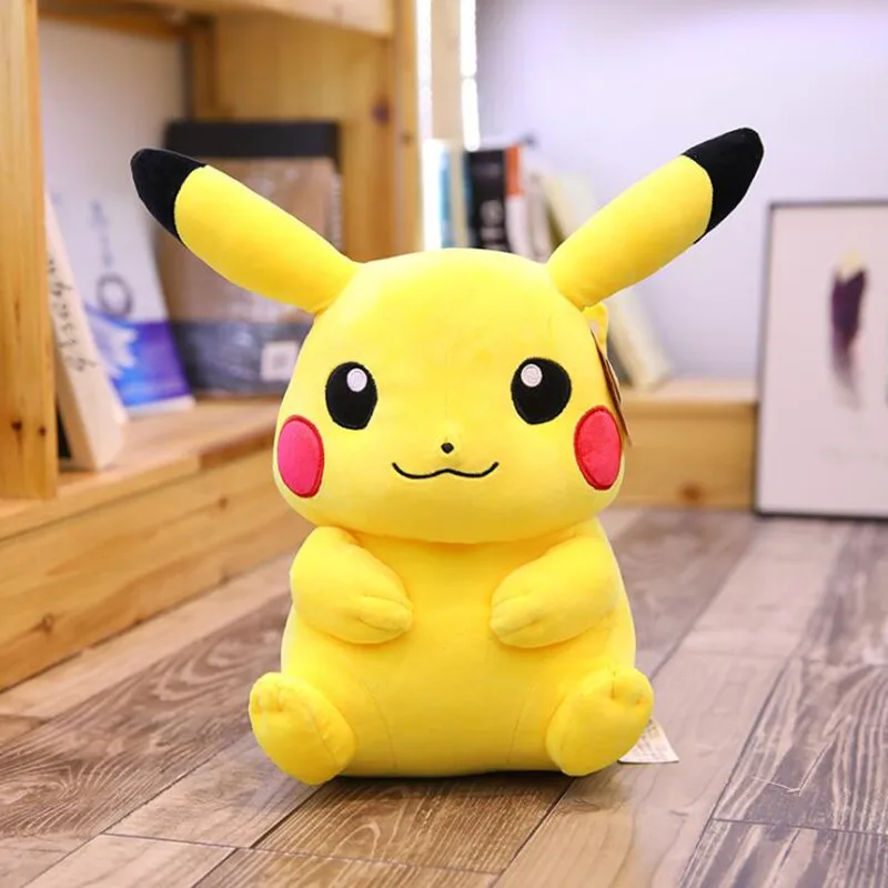 2020 New Design Kawaii Anime Pikachu Pokemon Soft Toys Custom Yellow