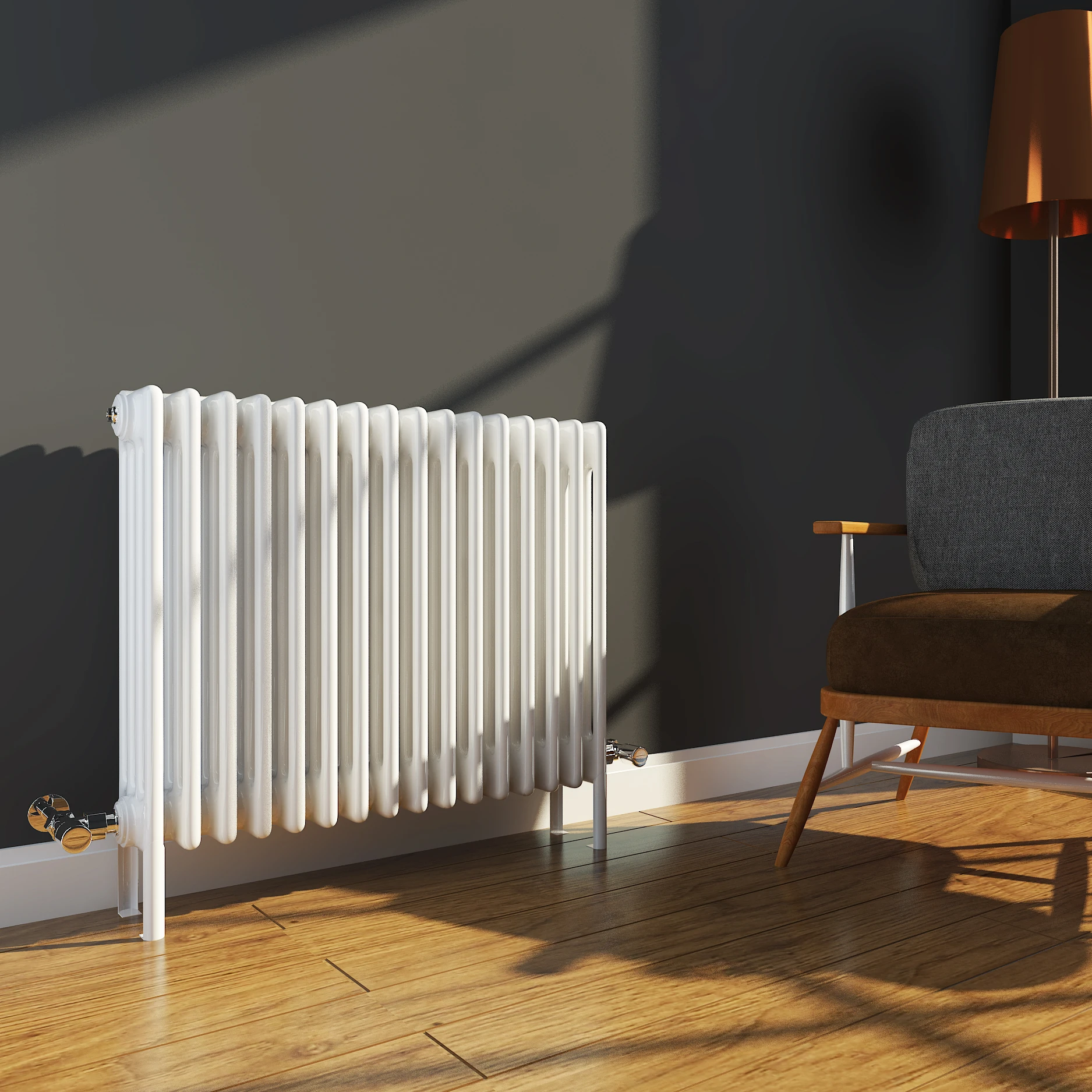 Sun-r9 Column Radiator Cast Iron Style 4-column Designer Radiator Room ...