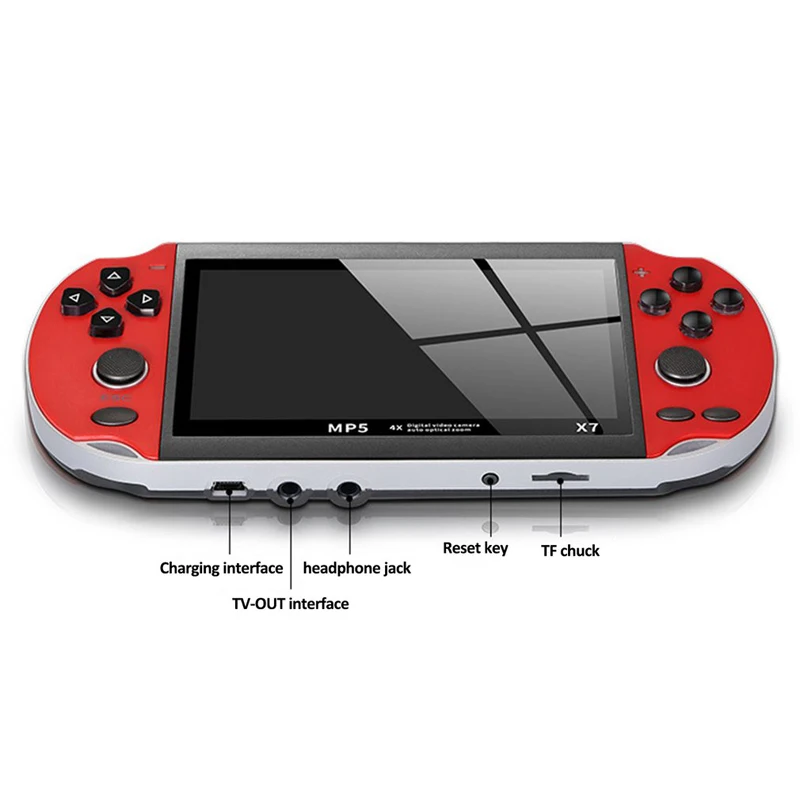 Portable X7 Game Console Retro 4.3 Inch 1000 In 1 Gaming Hd Screen