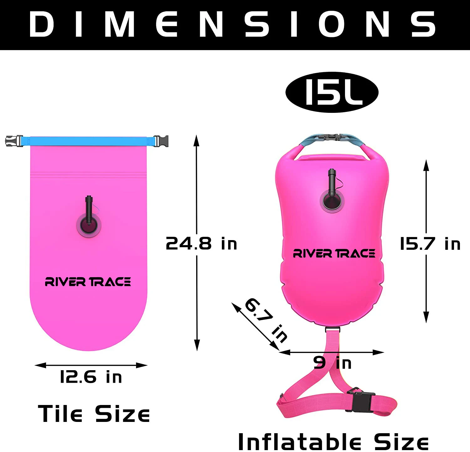 Inflatable Swimming Buoys Pvc Swim Safety Buoy Professional Float Open