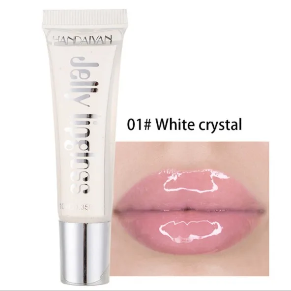 Crystal Jelly Lip Gloss Moisturizing Shiny Glitter Liquid Lipstick