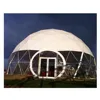 Half clear transparent PVC cover geodesic dome shaped tent for event