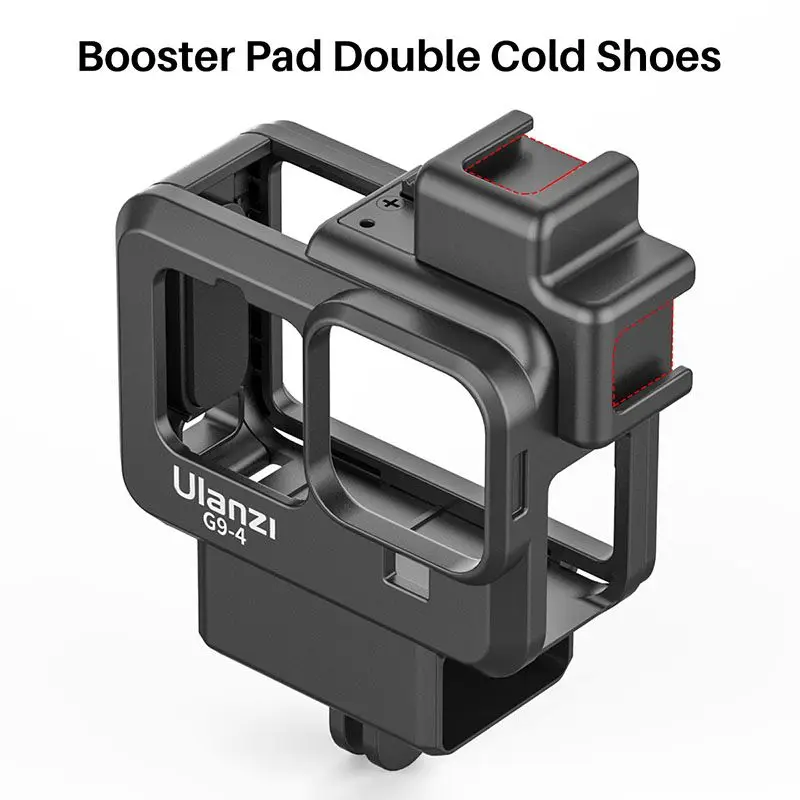 Ulanzi  G9-4  Photography Protective Action Camera Housing  cage with Cold Shoe Mount Adapter For Gopro Hero 9