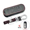 leather Remote Key Shell fit for MAZDA CX-7 CX-9 MX-5 Miata Smart Key Case with OFF Button