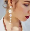 New Trend Women Fashion Promotion Gift Pearl Tassel Earrings Eardrop Jewelry female Europe and the United States Pearl Earring