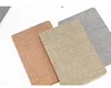 Factory made A5 notebook Linen cover and PU leather sleeve in low price
