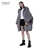 Russian Ladies Long Warm Hooded Puff Thicken Winter Down Jacket For Women