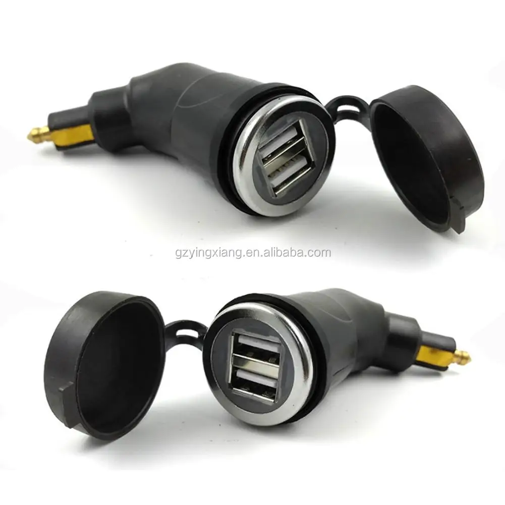 Motorcycle Dual USB Port Charger Socket Adapter for BMW R1200GS R1200RT F800