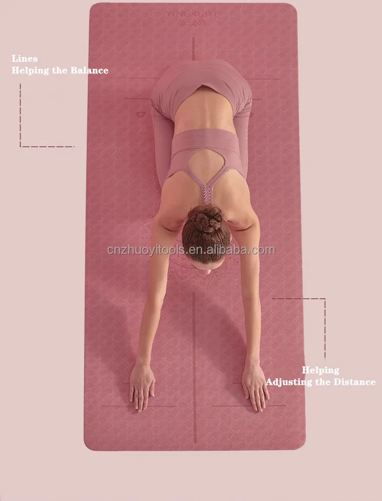 Tpe Yoga Mat Can Be Customized Plus Long And Wide Environmentally