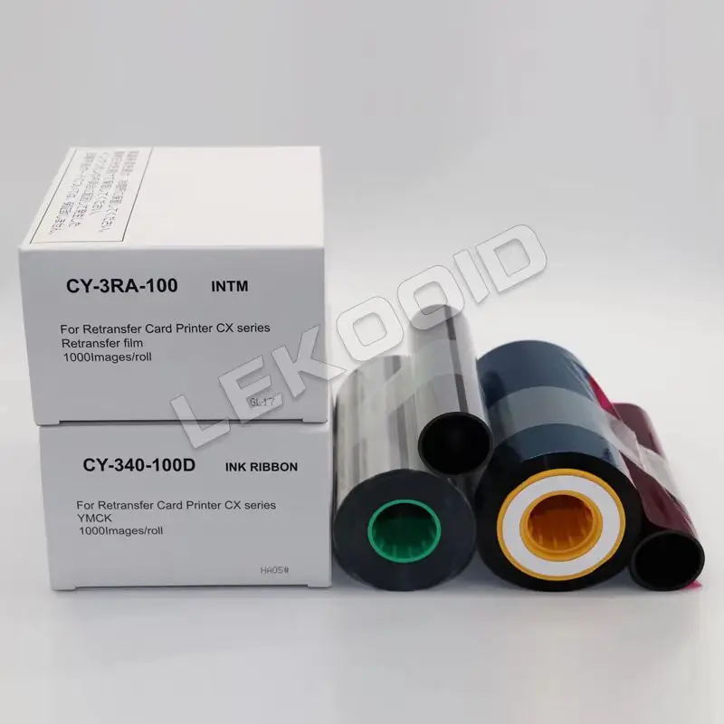 トナー DNP CY-340-100D YMCK Ink Ribbon & CY-3RA-100 Re-Transfer Film for