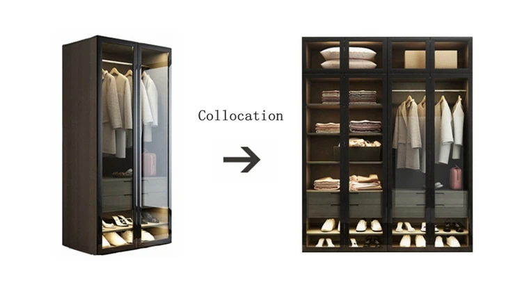Trlife commercial display wardrobe custom closets big walk in closet with shelves wall wardrobe design cloak room closet