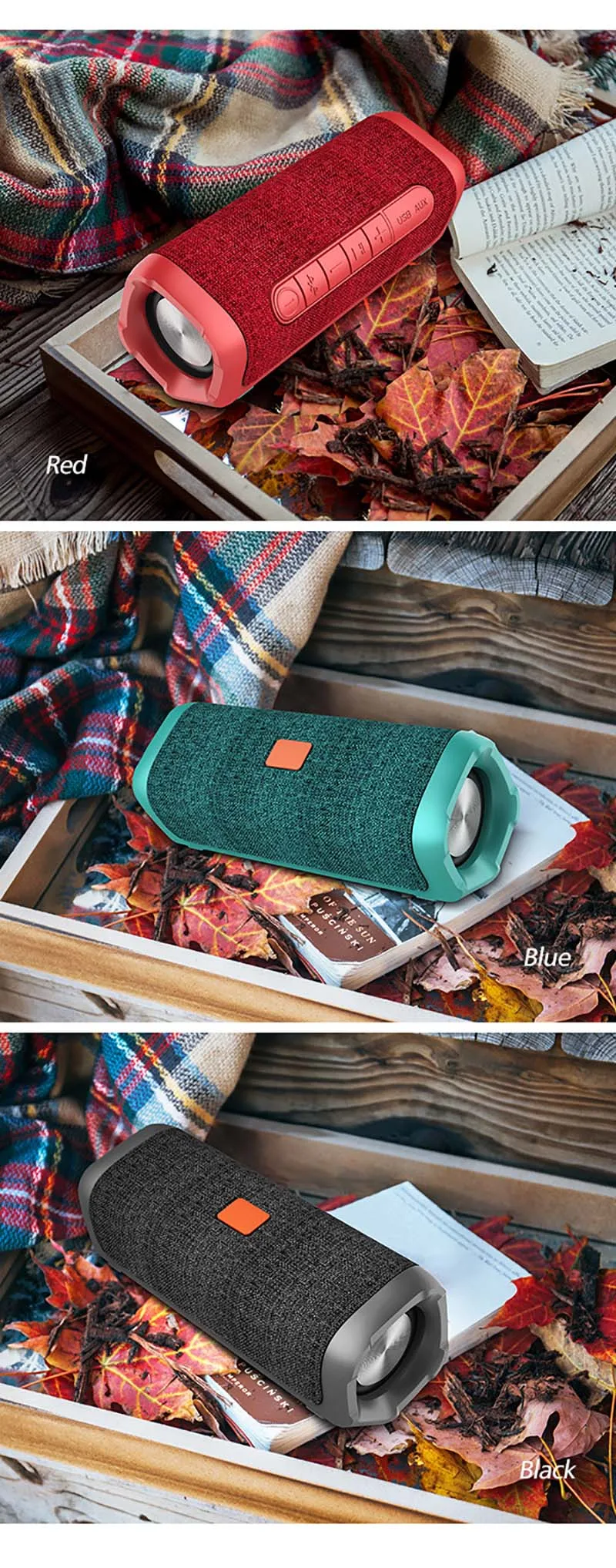 Soomfon RoHs Waterproof True Wireless Speaker 2000mAh Wholesale Portable Tws Bluetooth Car Speaker - ANKUX.COM