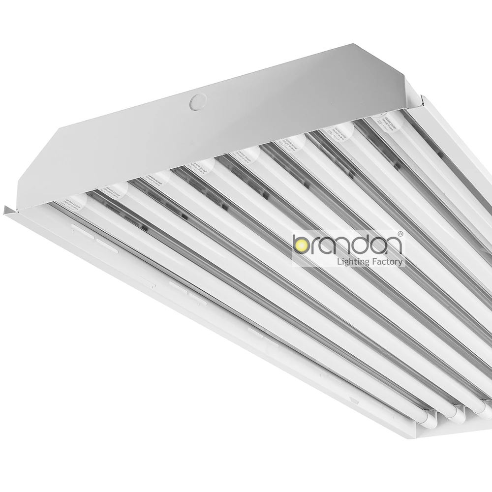 Available two to six lamps model  LED or fluorescent tube with aluminum reflector  T5 T8 tube LED Linear high bay