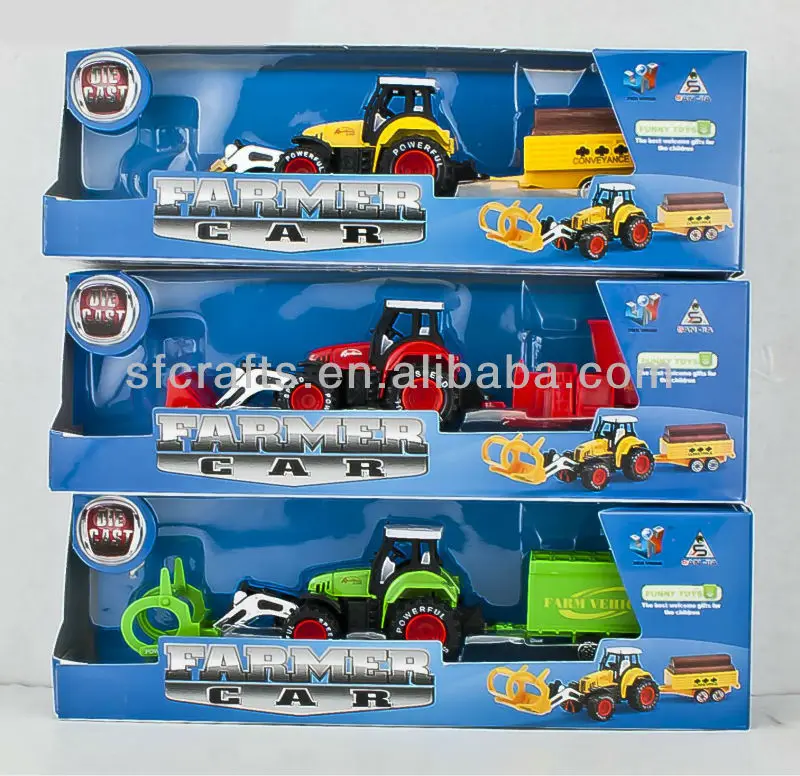 Die Cast Toys,Diecast Farm Tractor,Alloy Pull Back Tractor,Metal Farm