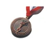 custom commemorative zinc alloy metal antique old color 3D torch shape medal