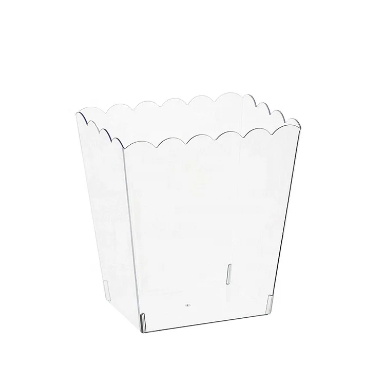 Plastic Popcorn Containers Clear Reusable Popcorn Buckets For Movie