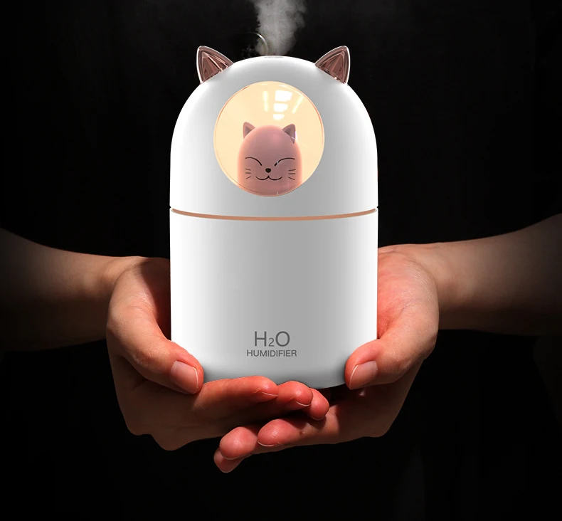 Handheld night light mute car office USB air purifier ultrasonic humidifier diffuser
