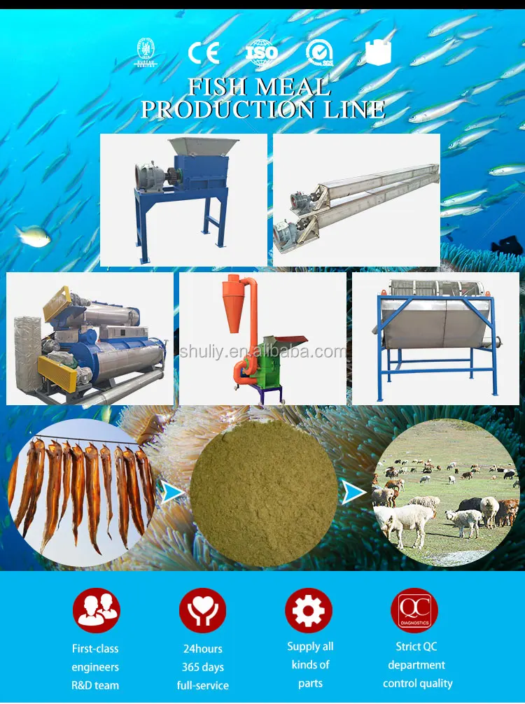 china fish meal powder production line fish feed processing machine