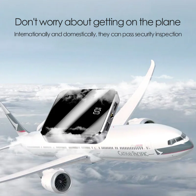 Shenzhen electronics new products double USB portable charger mobile pocket mini credit card size power bank 10000mah - ANKUX.COM