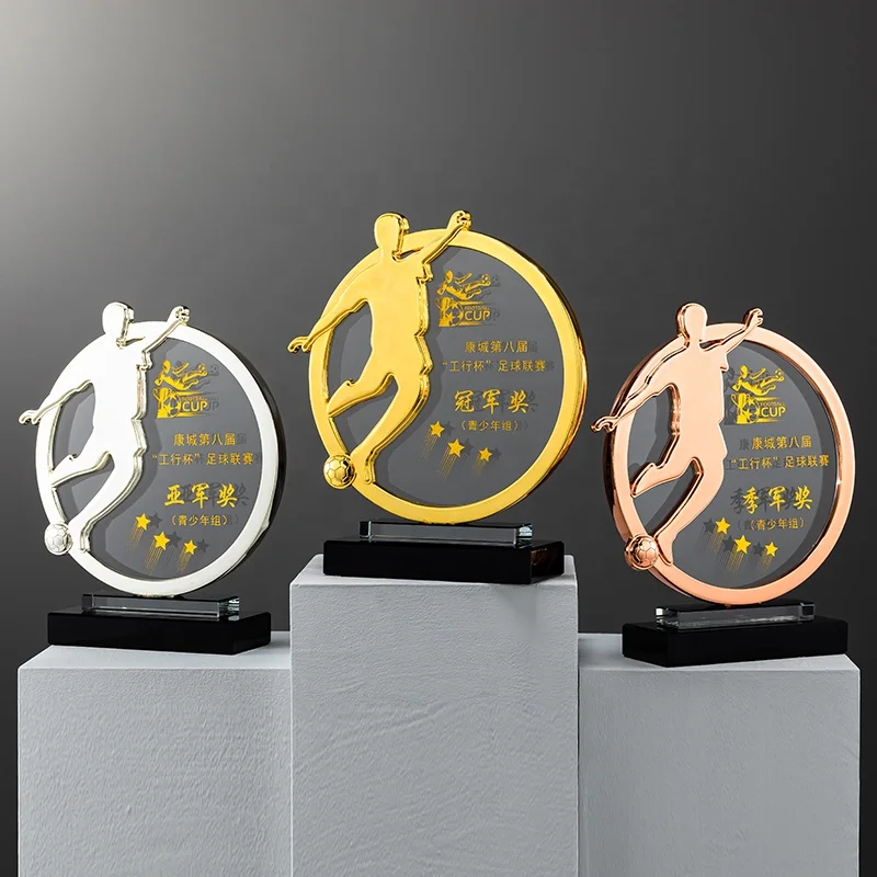 New Style Basketball Football Award Various Designs Sports Resin Trophy  For Custom Logo Etching supplier