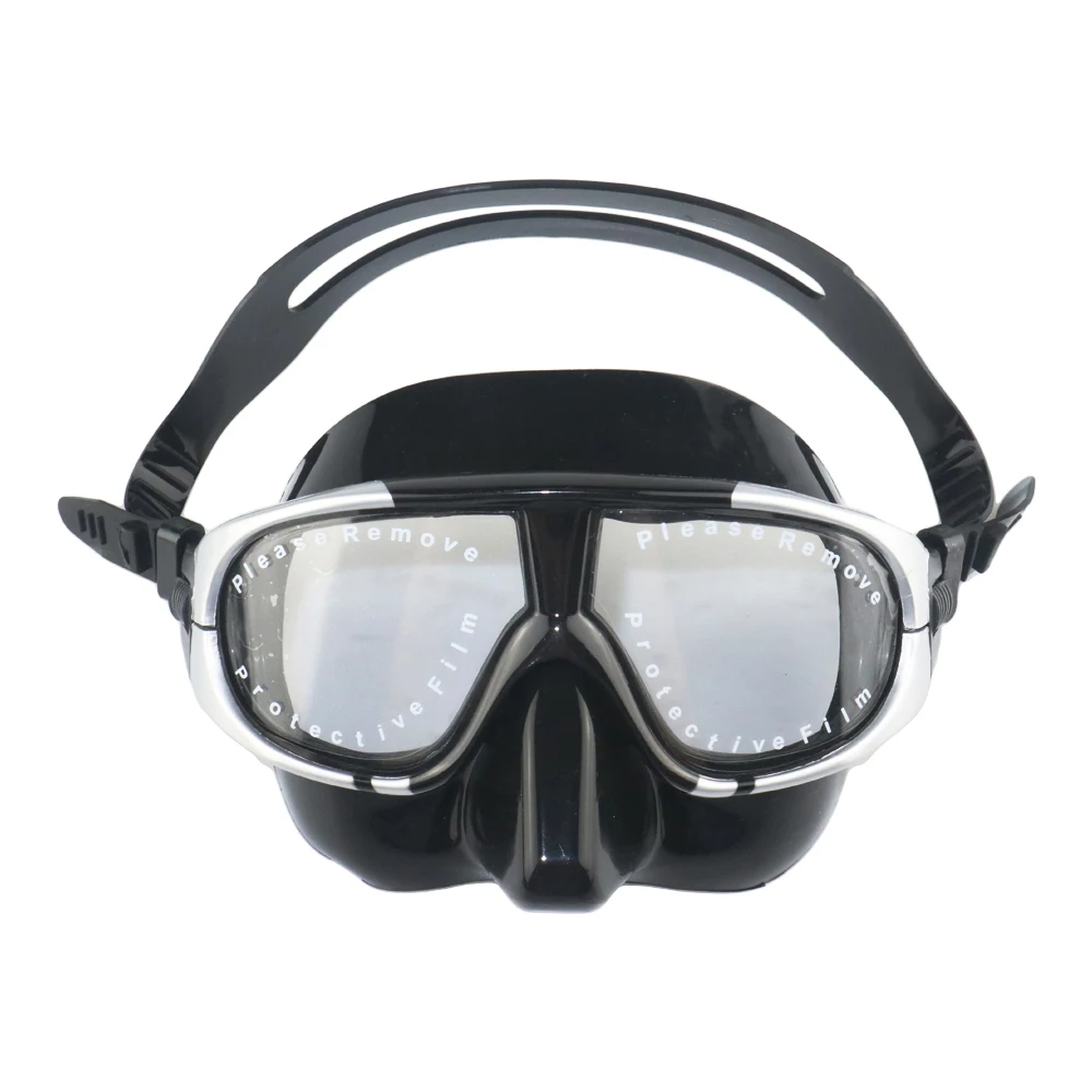 钢化玻璃抗爆裂性硅胶舒适的低体积轻巧水肺潜水自由潜水面罩