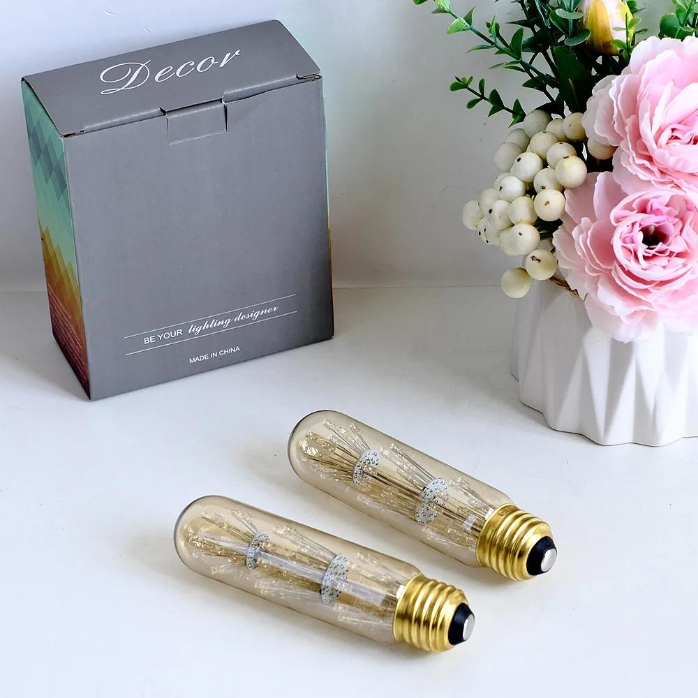 T30 Retro Edison LED Fireworks Bulb 220V 1.8W Warm Light Starry Sky ...