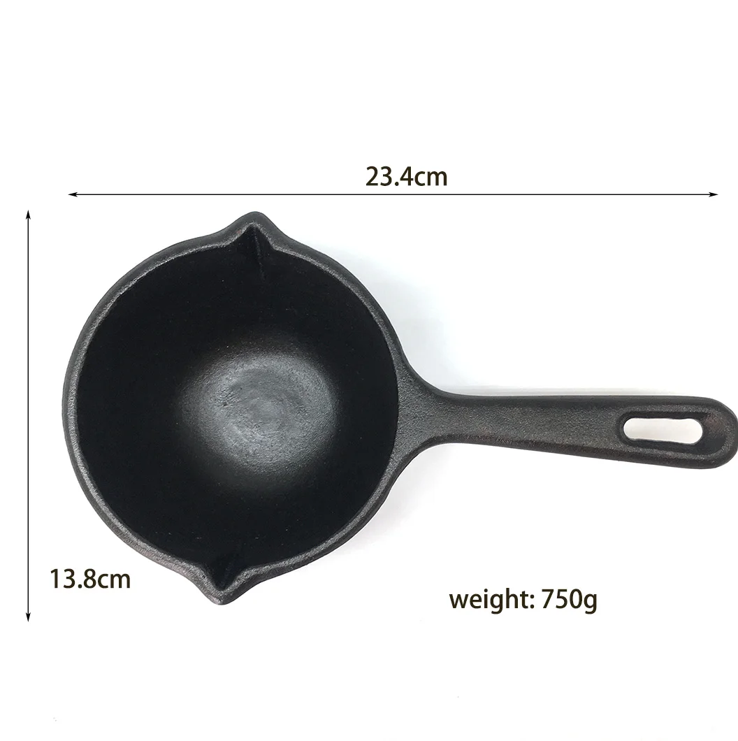 Heavy Duty Cast Iron Sauce Pot Butter Cheese Melting Pot For Stovetop