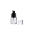 Custom private label cosmetics transparent empty glass liquid foundation bottle