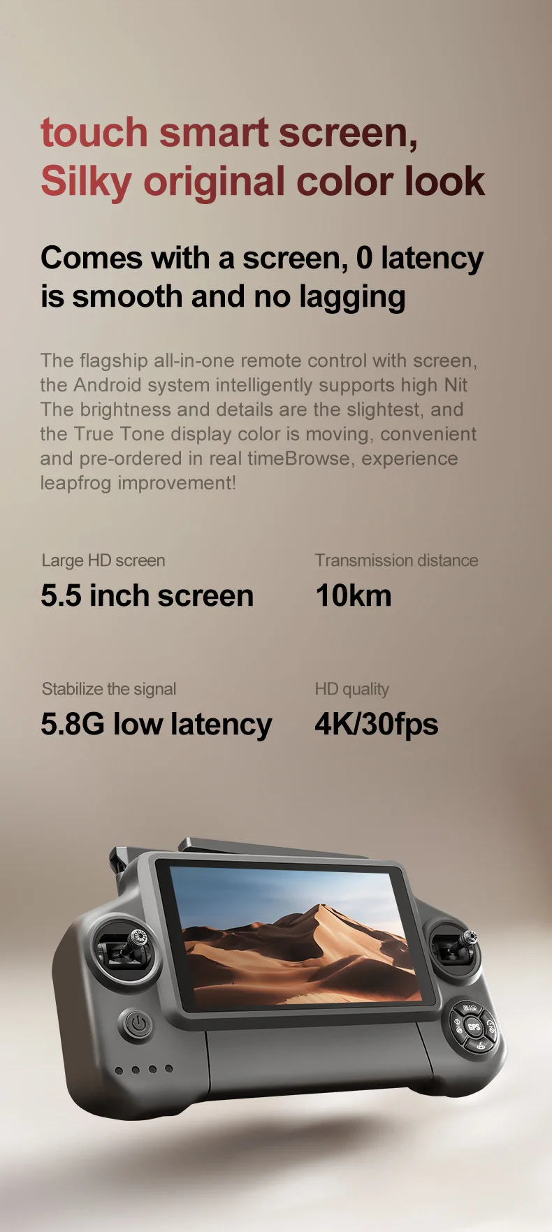 A25 PRO Drone New 8K HD Aerial 3-Axis Gimbal Long Battery Life RC GPS 6km Range Drone 5.5inch Chscreen Brushless Dron VS P7MAX