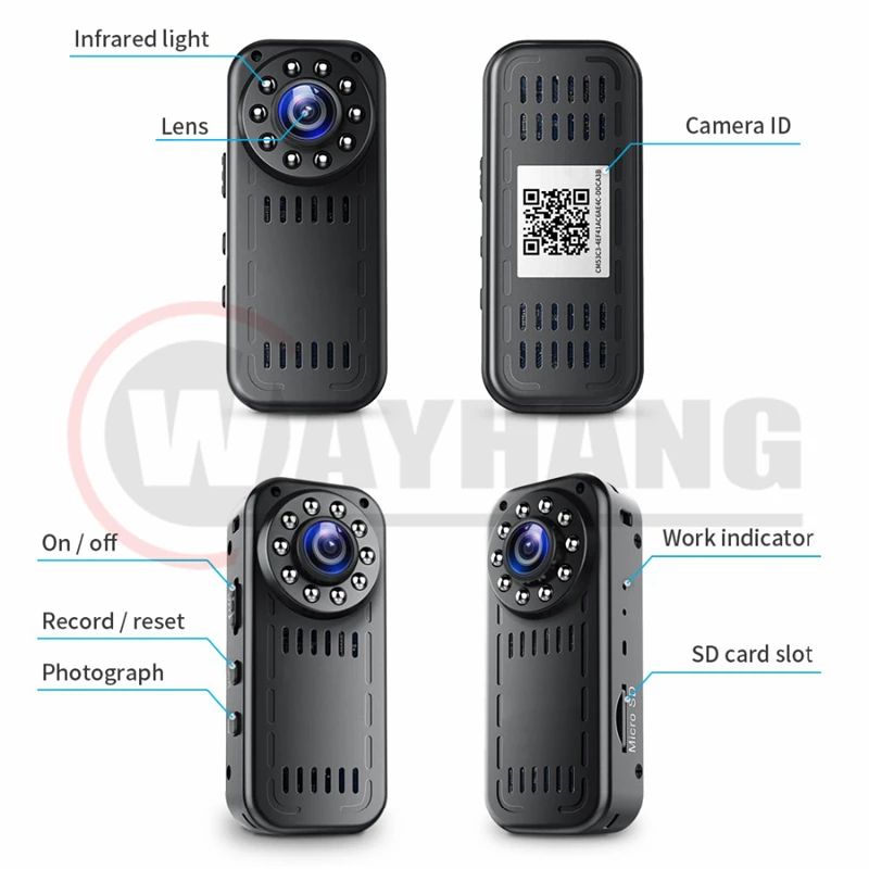 1080p wireless wifi night vision mini camera wifi cctv camera for home