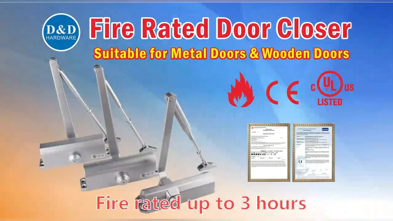 High Quality Aluminum 180 Degree Ce Fire Rated Overhead Adjustable