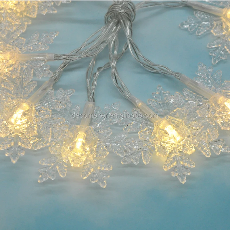 HOT christmas LED Indoor Outdoor Snowflake Decoration 2AA Battery String Fairy Lights for room party shop and Window