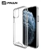 High Quality space shell clear transparent acrylic hard back cover anti-scratch freestanding keypress phone case for iphone 11