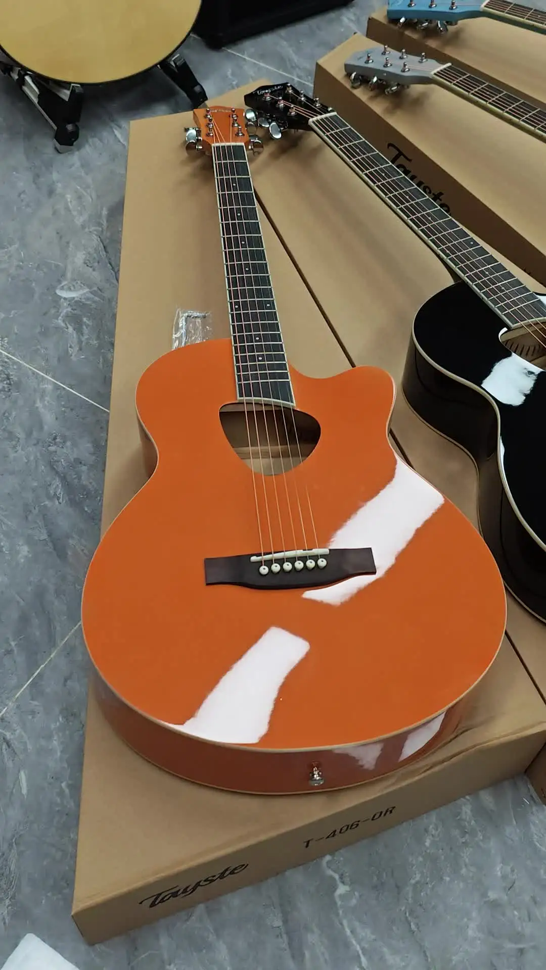 アコギ tayste Tayste 34 inch (1/2 Size) Acoustic Travel Guitar, Spruce Top