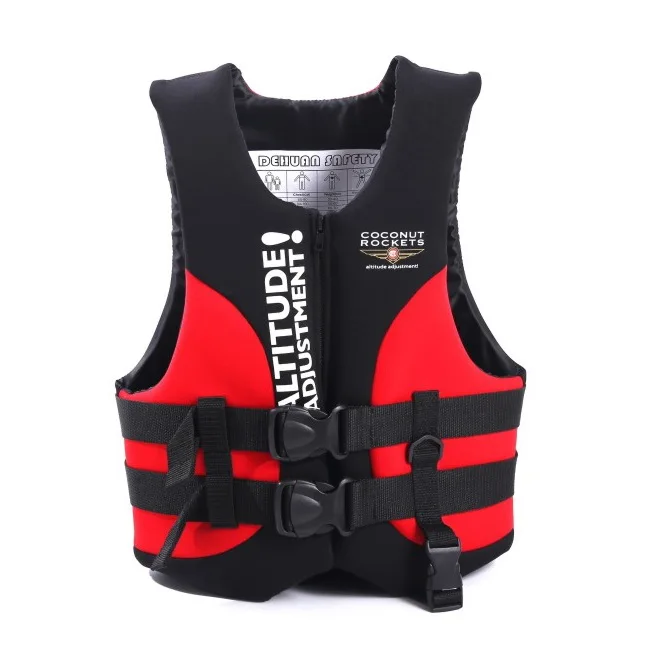 Adult Life Jacket  Life Orange Inflatable Foam Vest for  Water Sport Swimming 