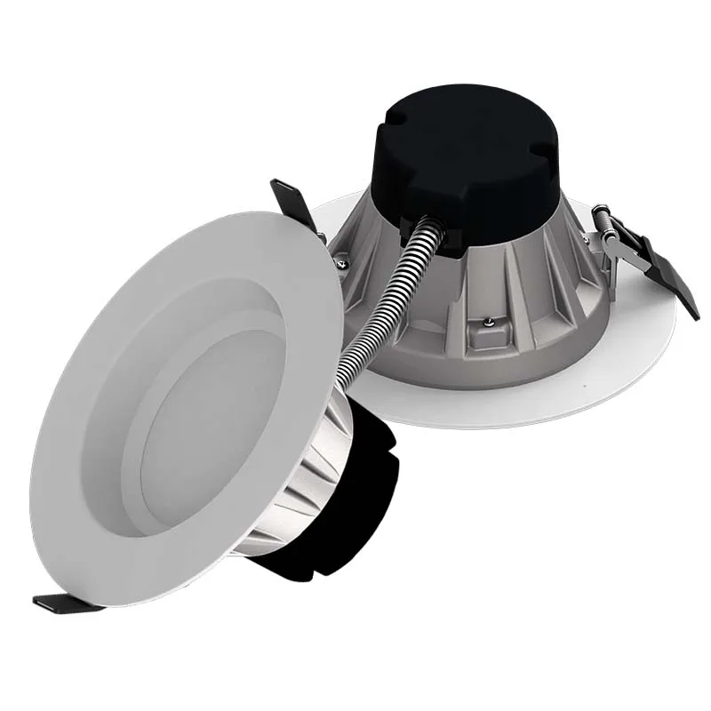 Supply 120-277V commercial led round ceiling down light fixture led recessed down light