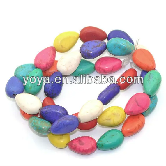 Multicolor Howlite Turquoise Turtle Beads,Magnesite Turtle Beads.jpg