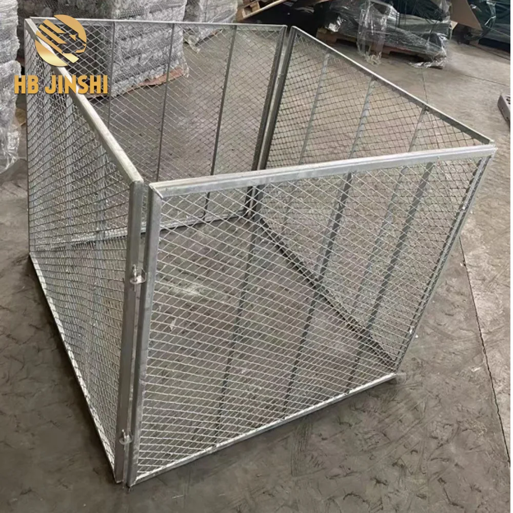80 Cm X 70 Cm Hot Dipped Galvanized Metal Perforated Garden Compost Bin